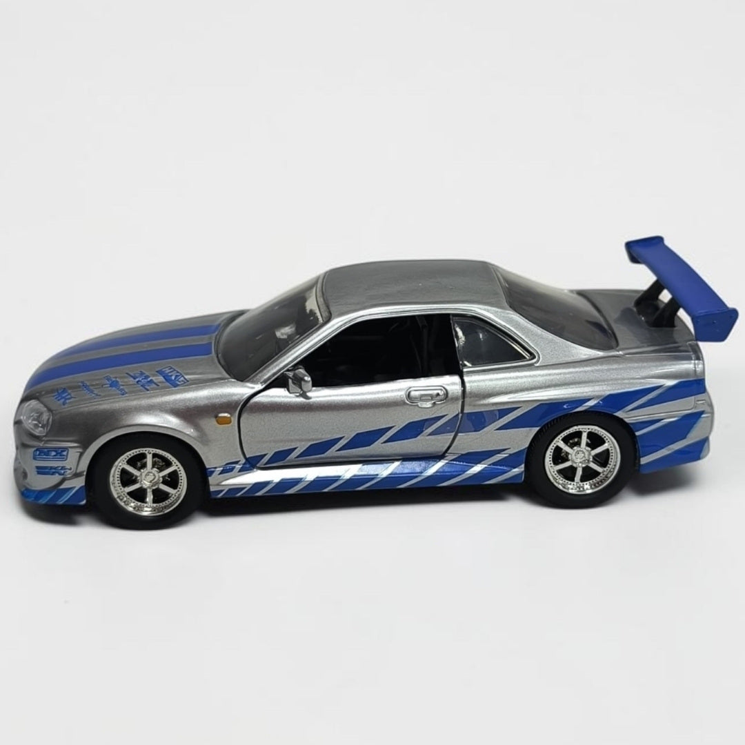 Nissan Skyline GT-R R34 Rápidos y Furiosos 1:32 Jada | Auto a Escala de Colección