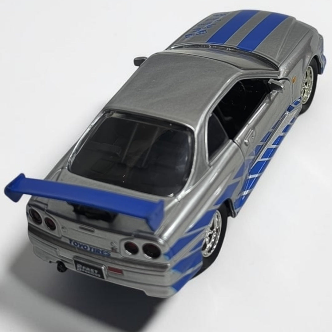 Nissan Skyline GT-R R34 Rápidos y Furiosos 1:32 Jada | Auto a Escala de Colección