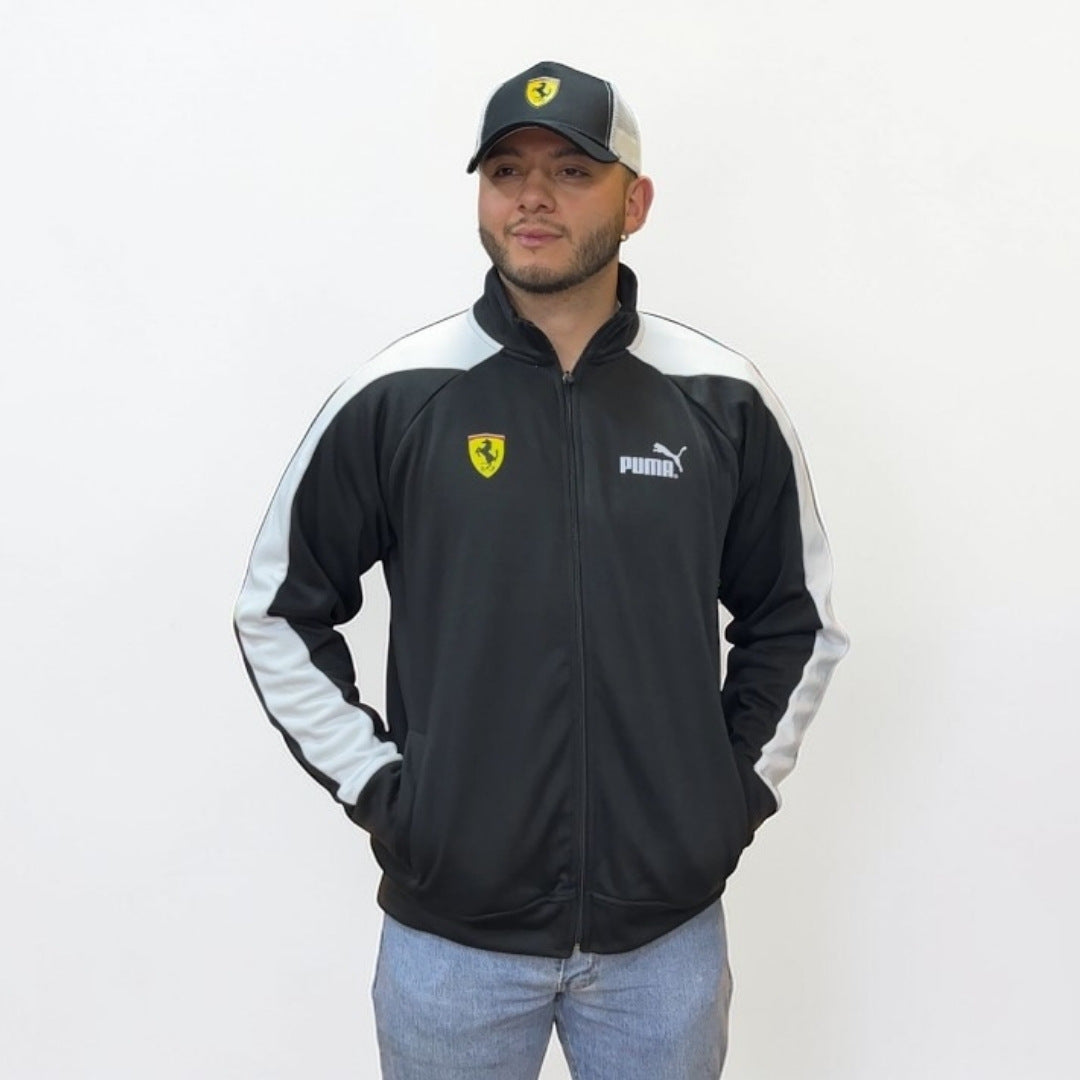 Chaqueta Ferrari Negra F1 Team – Chaqueta Racing de Automovilismo Premium