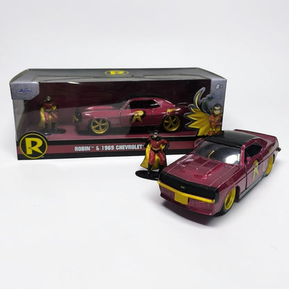 Chevrolet 1969 Robin Jada Escala 1:32 | Auto de Superhéroe Modelo de Colección