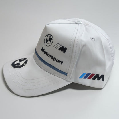 Gorra BMW Blanca | Gorra Motorsport Ajustable Estilo Deportivo