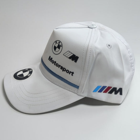 Gorra BMW Blanca | Gorra Motorsport Ajustable Estilo Deportivo