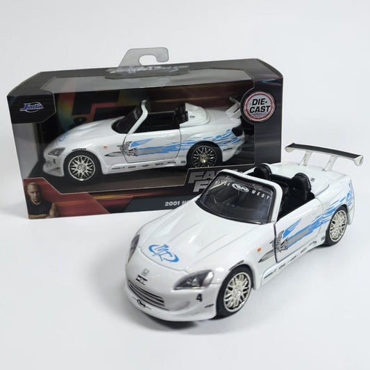 Honda S2000 2001 Blanco Rápidos y Furiosos 1:32 Jada | Auto a Escala de Colección