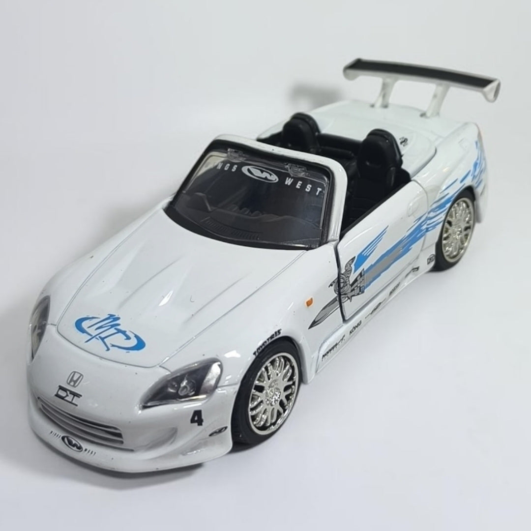 Honda S2000 2001 Blanco Rápidos y Furiosos 1:32 Jada | Auto a Escala de Colección