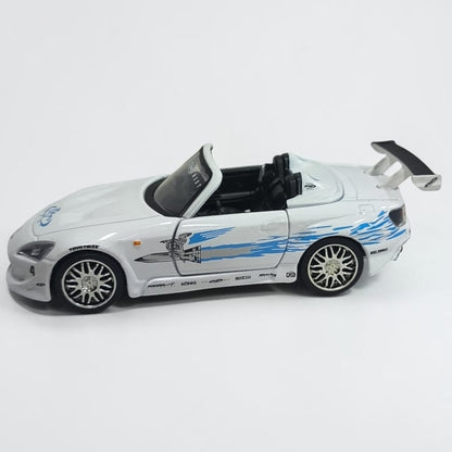 Honda S2000 2001 Blanco Rápidos y Furiosos 1:32 Jada | Auto a Escala de Colección