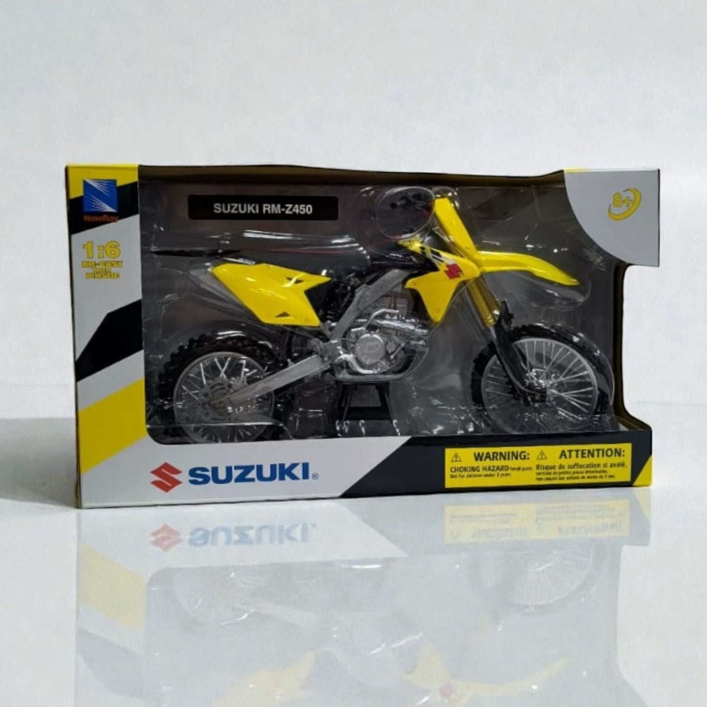 Suzuki RM 450 Escala 1:6 – Moto Motocross de Colección Premium