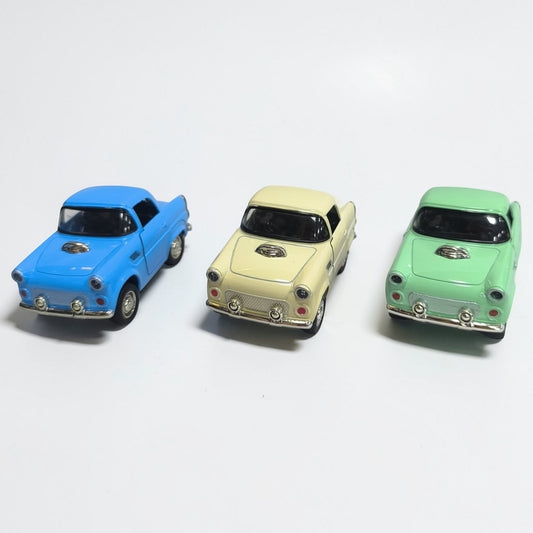 Ford Thunderbird Clásico Animado Escala 1:32 | Auto Vintage Estilo Cartoon Modelo de Colección