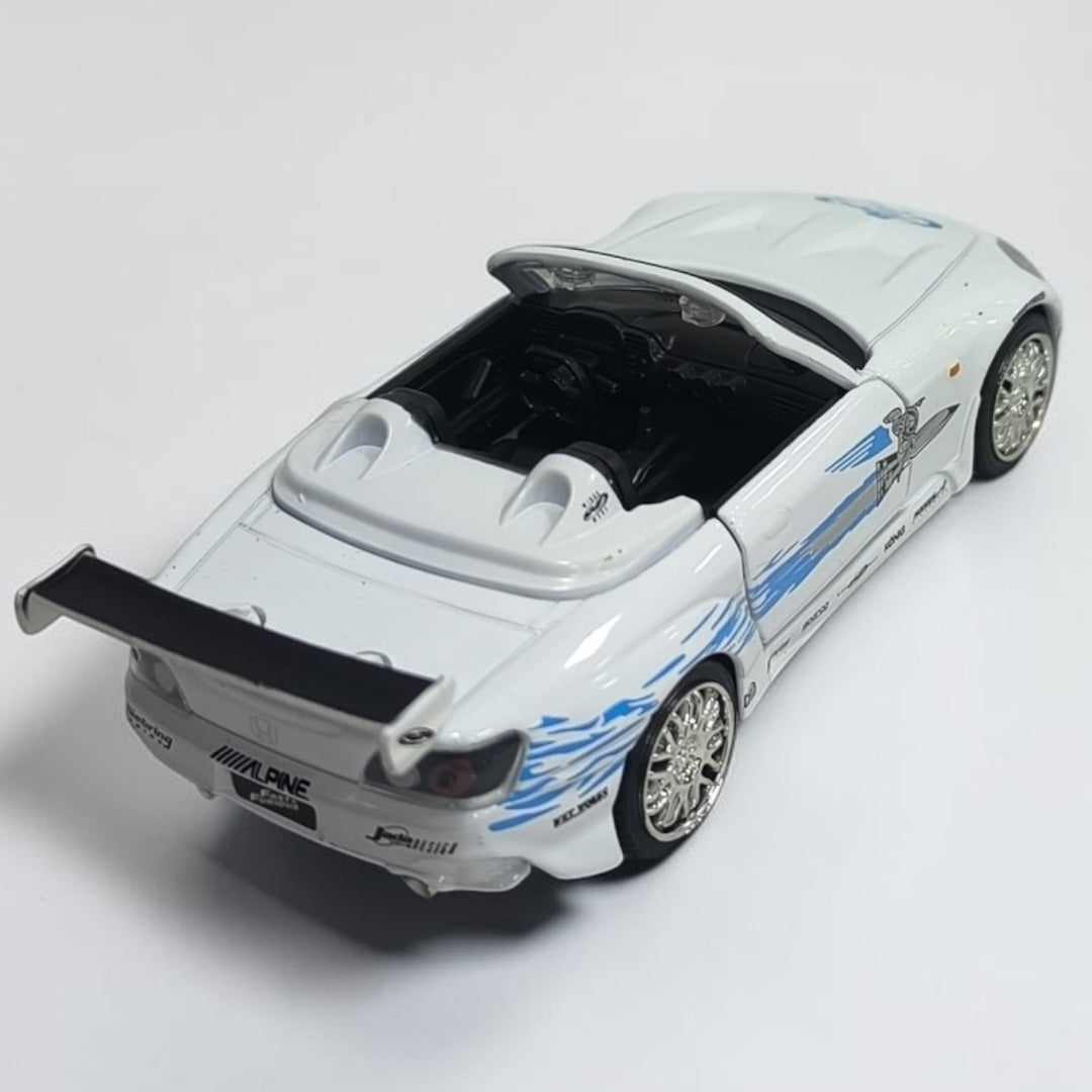 Honda S2000 2001 Blanco Rápidos y Furiosos 1:32 Jada | Auto a Escala de Colección