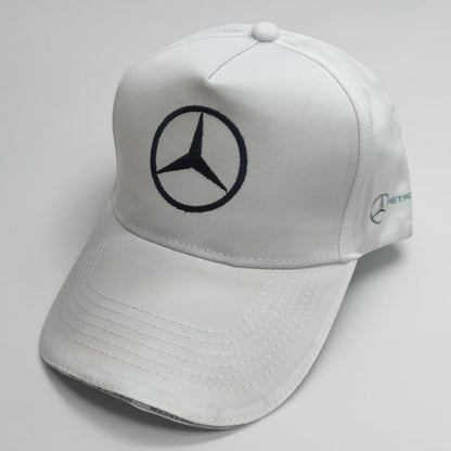 Gorra Mercedes AMG Petronas Blanca | Gorra Fórmula 1 Ajustable Estilo Racing