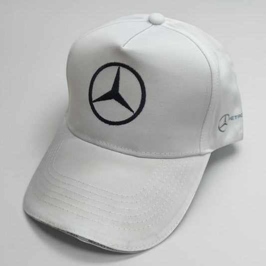 Gorra Mercedes AMG Petronas Blanca | Gorra Fórmula 1 Ajustable Estilo Racing