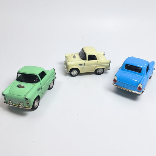 Ford Thunderbird Clásico Animado Escala 1:32 | Auto Vintage Estilo Cartoon Modelo de Colección