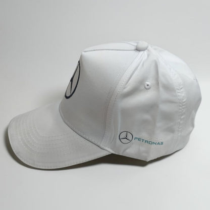 Gorra Mercedes AMG Petronas Blanca | Gorra Fórmula 1 Ajustable Estilo Racing