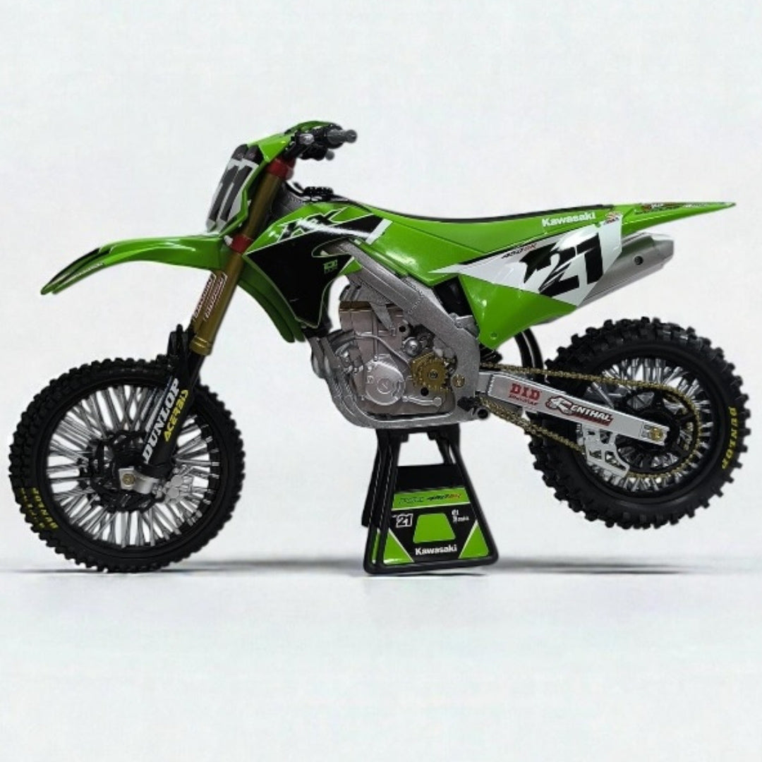 Kawasaki KX 450 Jason Anderson Escala 1:6 – Moto Motocross de Colección Premium