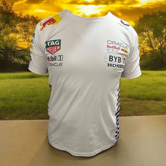 Camiseta Blanca Red Bull 2024 - ¡Estilo y Renovación para la Temporada!