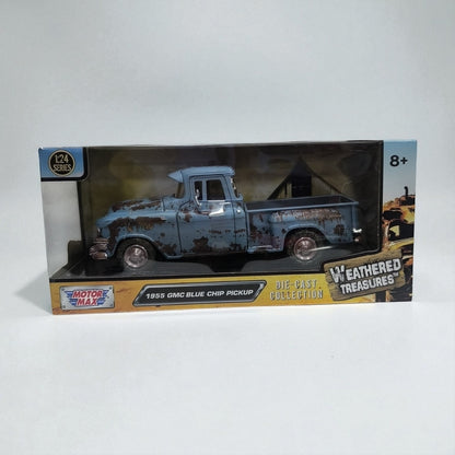 GMC Blue Chip Pickup 1955 – Modelo de Colección en Metal Clásico