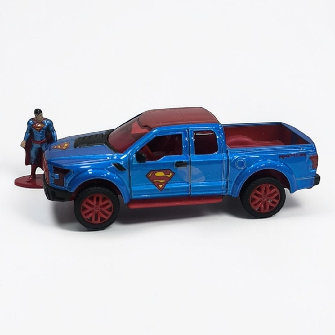 Ford Raptor Superman Jada Escala 1:32 | Pick-Up de Superhéroe Modelo de Colección