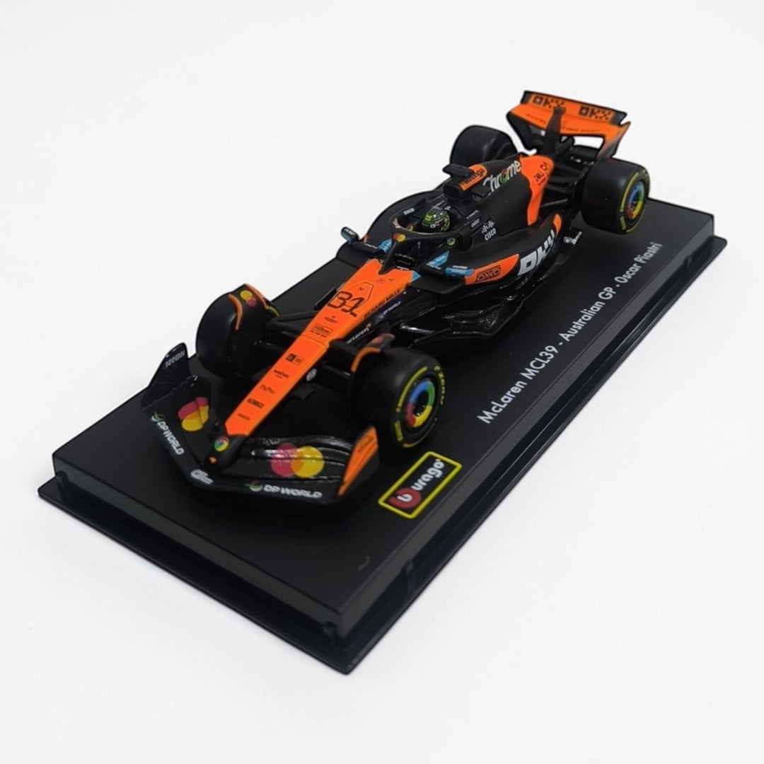 McLaren MCL39 #81 Oscar Piastri 1:43 Bburago – Auto Fórmula 1 de Colección