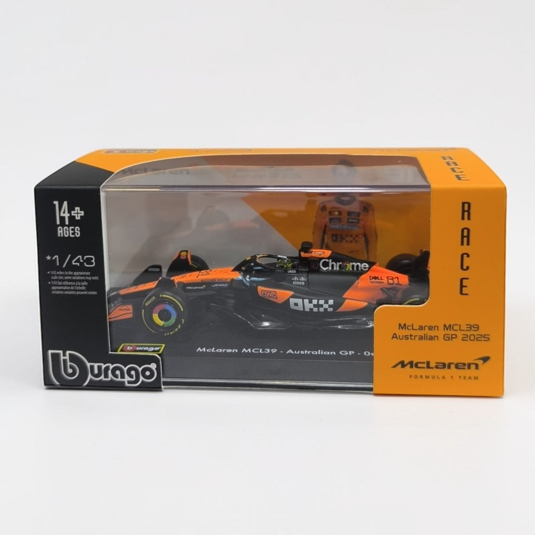 McLaren MCL39 Lando Norris #4 Escala 1:43 – Auto Fórmula 1 de Colección