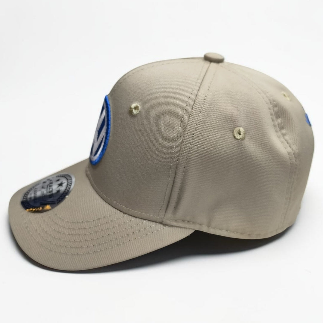 Gorra Volkswagen Beige | Gorra VW Ajustable Estilo Clásico Automotriz