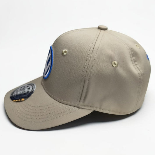 Gorra Volkswagen Beige | Gorra VW Ajustable Estilo Clásico Automotriz