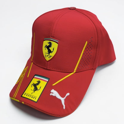 Gorra Ferrari Roja Scuderia Ferrari | Gorra Fórmula 1 Ajustable Estilo Racing