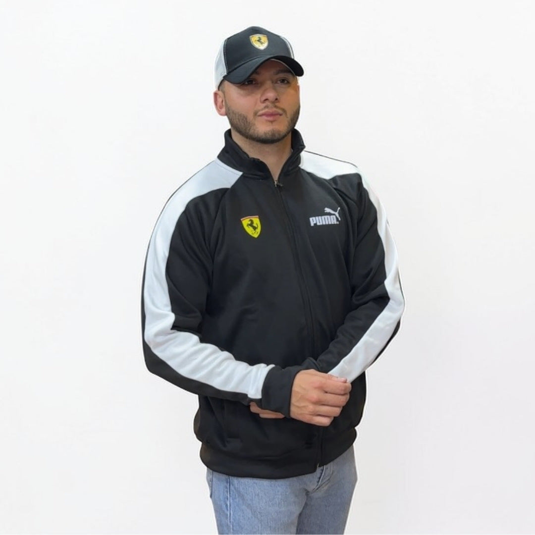 Chaqueta Ferrari Negra F1 Team – Chaqueta Racing de Automovilismo Premium