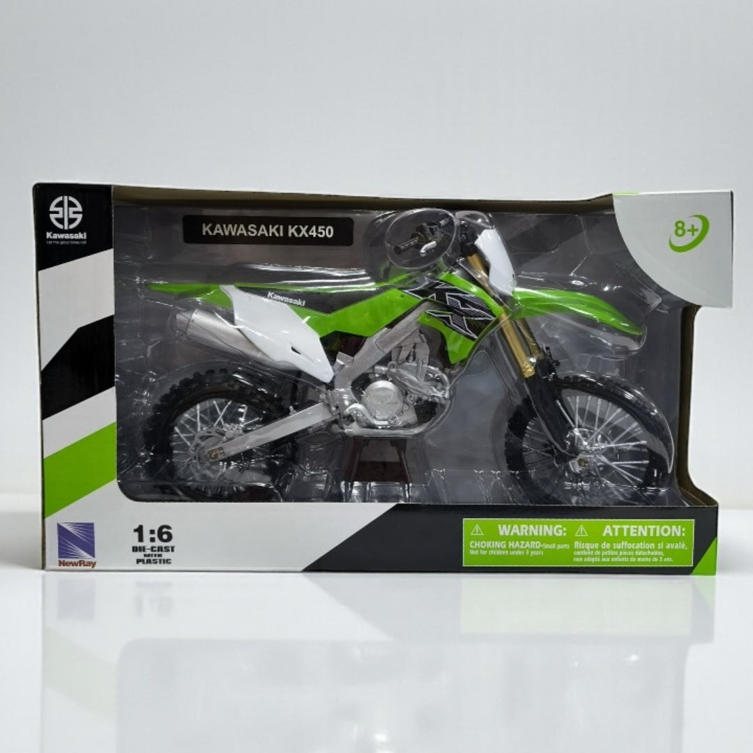 Kawasaki KX 450 Escala 1:6 – Moto Motocross de Colección Premium