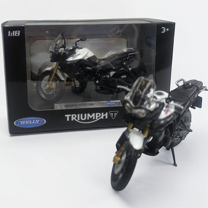 Triumph Tiger Welly Escala 1:18 | Moto Adventure Touring Modelo de Colección