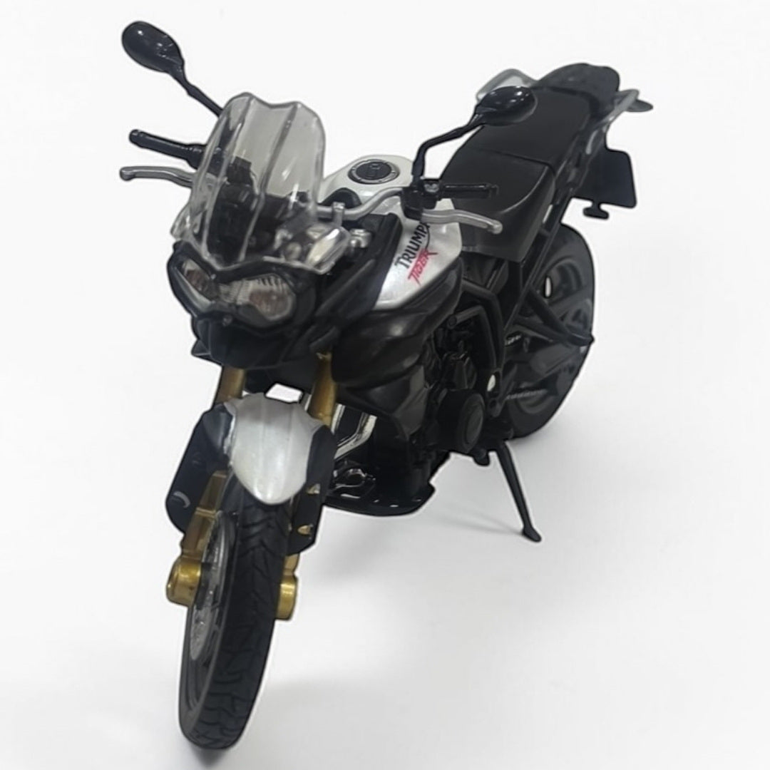 Triumph Tiger Welly Escala 1:18 | Moto Adventure Touring Modelo de Colección