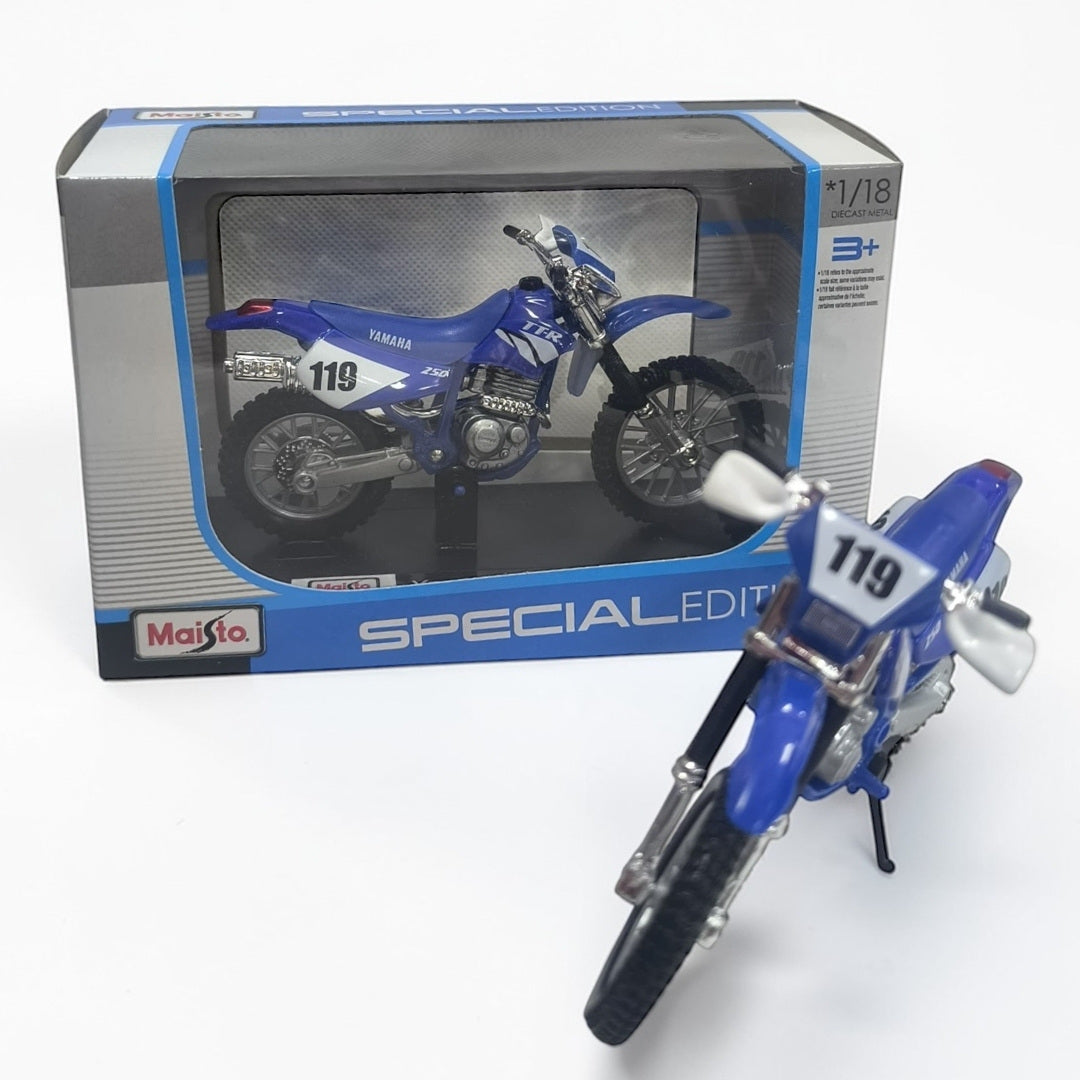 Yamaha TTR Maisto Escala 1:18 | Moto Off Road Motocross Modelo de Colección