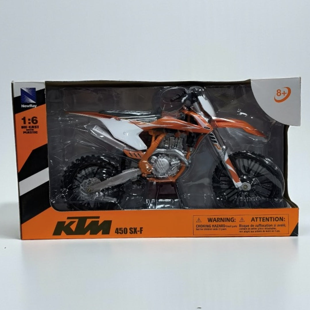 KTM 450 SX-F Escala 1:12 – Moto Motocross de Colección