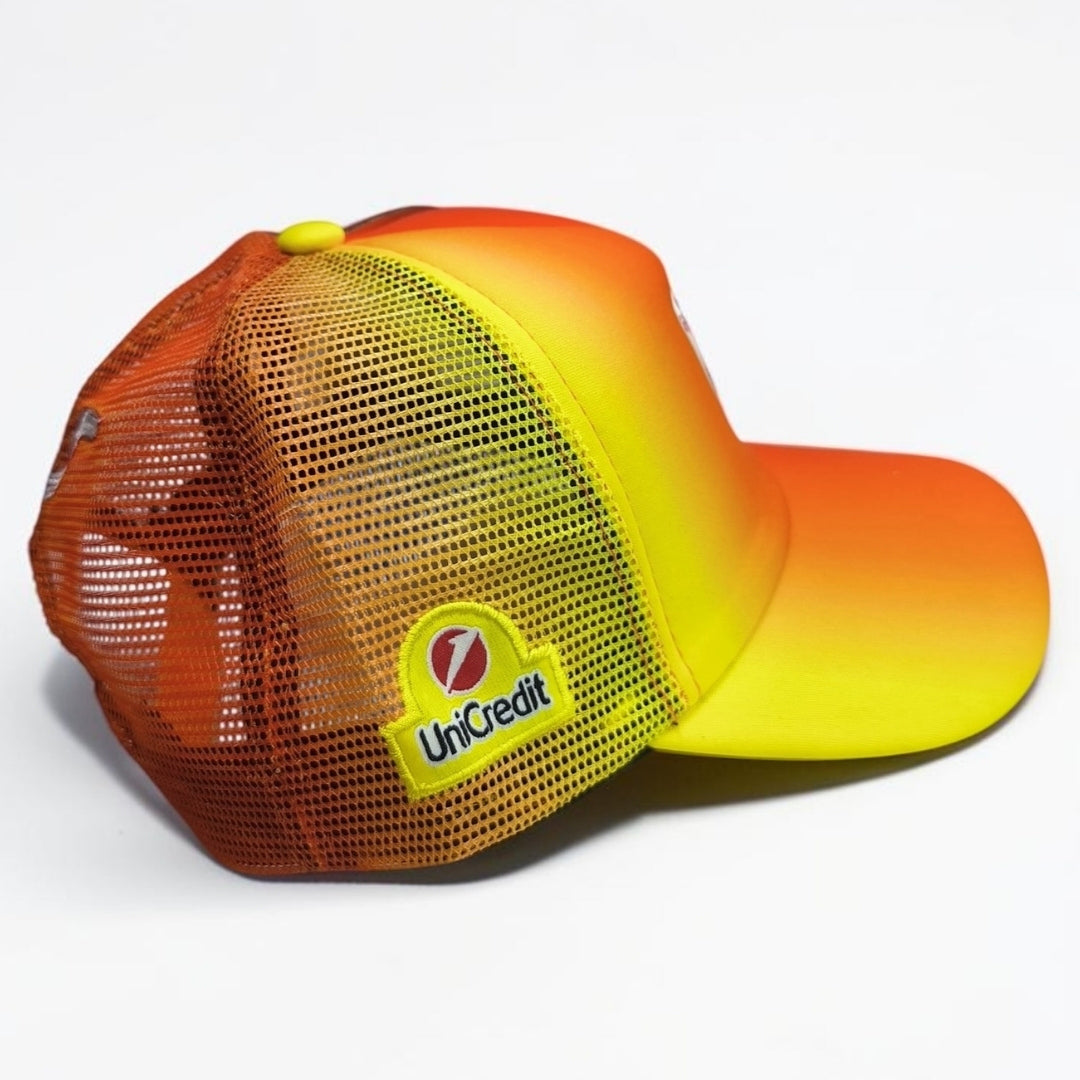 Gorra Ferrari Degradado Rojo Amarillo | Scuderia Ferrari Fórmula 1 Estilo Racing