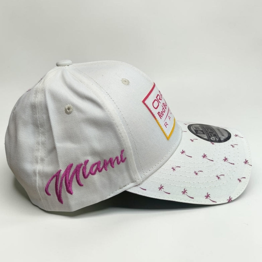 Gorra Red Bull Racing Miami Blanca | Edición Especial Fórmula 1 Miami GP Ajustable
