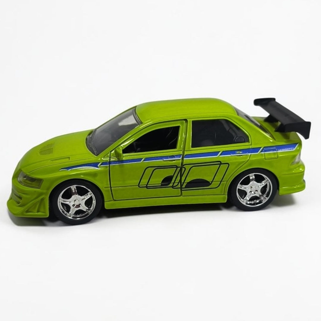Mitsubishi Lancer Evolution Rápidos y Furiosos 1:32 Jada | Auto a Escala de Colección