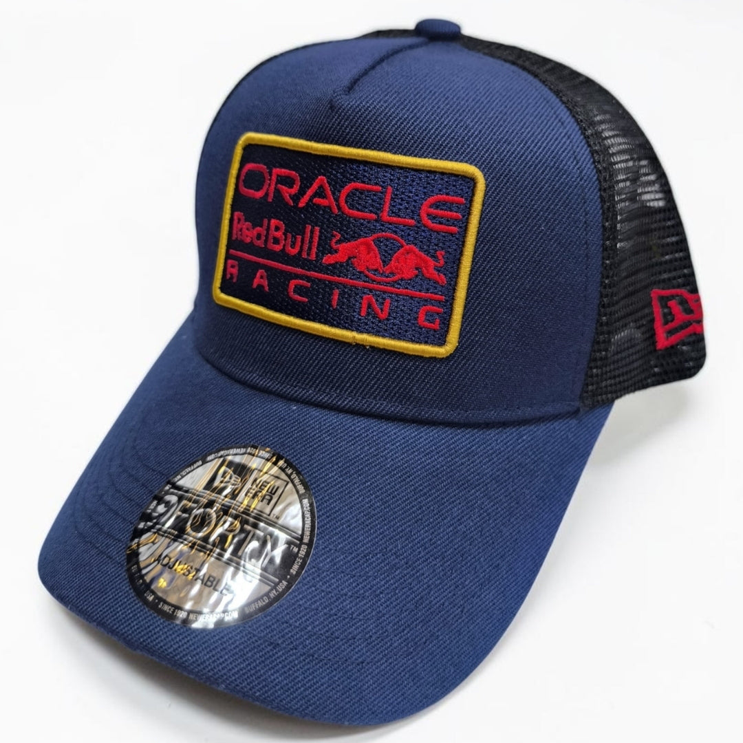 Gorra Red Bull Racing Azul con Malla | Gorra Trucker Fórmula 1 Ajustable