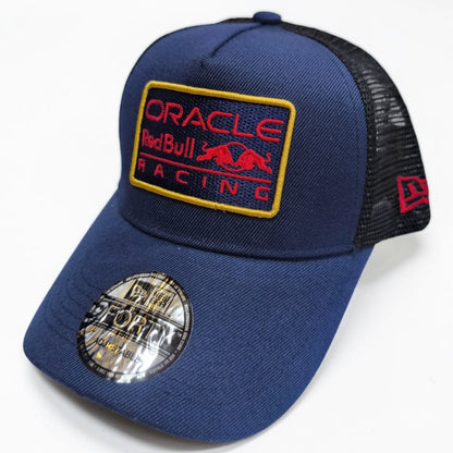 Gorra Red Bull Racing Azul con Malla | Gorra Trucker Fórmula 1 Ajustable