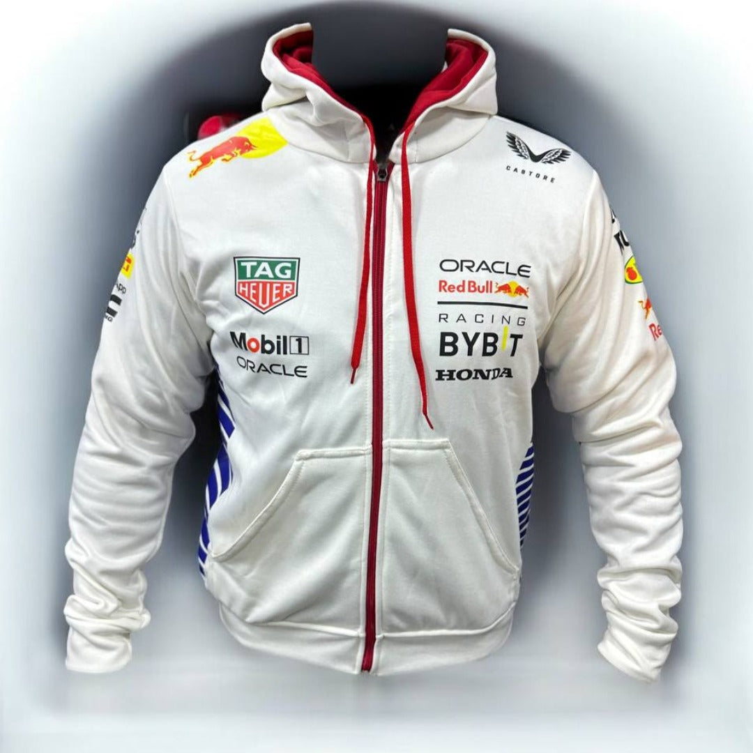 Chaqueta Oficial Red Bull Racing – Energía y Estilo de Campeón