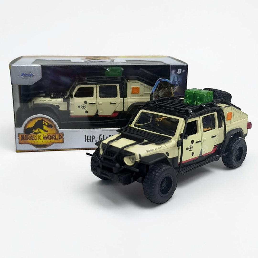 Jeep Gladiator Jurassic World Escala 1:32 | Camioneta de Película Modelo de Colección
