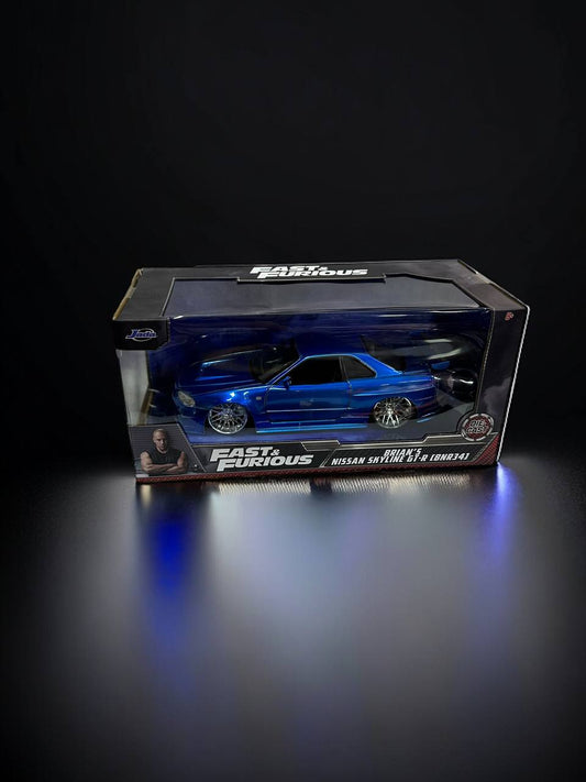 Brian's Nissan Skyline GT-R (BNR34) 1:24 - Rápidos y Furiosos